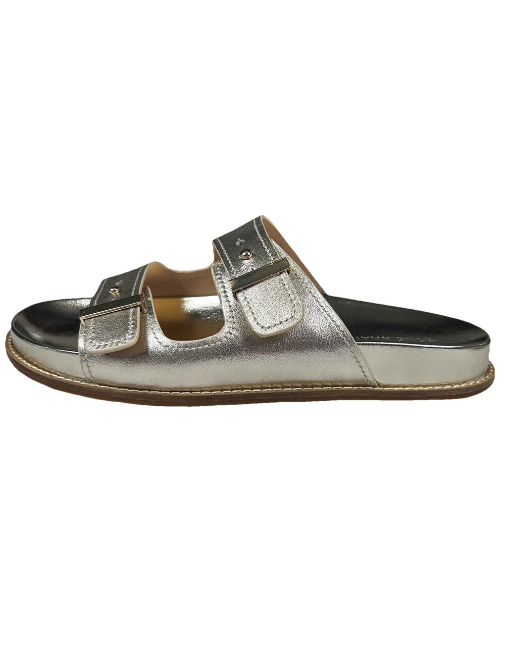 Cole Haan Women's Marisol Footbed Sandal Soft Gold Leather Size 6B W32385 New